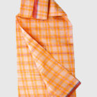 Orange Check Cotton Lungi