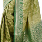 Olive Green Katan Saree; Handicrafts; Kay Kraft; Bangladesh; Fashion; Textiles; Bangladeshi Fashion; Handicrafts; Kay Kraft; Bangladesh; Fashion; Textiles; Bangladeshi Fashion