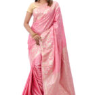 Baby Pink Katan Saree; Handicrafts; Kay Kraft; Bangladesh; Fashion; Textiles; Bangladeshi Fashion; Handicrafts; Kay Kraft; Bangladesh; Fashion; Textiles; Bangladeshi Fashion