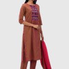 Cotton Printed Embroidered Salwar Kameez; Handicrafts; Kay Kraft; Bangladesh; Fashion; Textiles; Bangladeshi Fashion