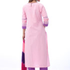 Baby Pink Cotton Printed & Tie-dyed Salwar Kameez