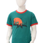 Green Cotton Printed T-Shirt for Boys