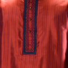 Maroon Silk Karchupi Ornamented Panjabi