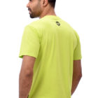 Lemon Yellow Cotton Printed T-Shirt