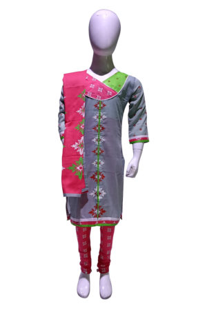 Paste Green Cotton Printed Salwar Kameez for Girls; Handicrafts; Kay Kraft; Bangladesh; Fashion; Textiles; Bangladeshi Fashion; Handicrafts; Kay Kraft; Bangladesh; Fashion; Textiles; Bangladeshi Fashion