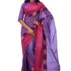 Purple Cotton Magenta Paar Saree; Handicrafts; Kay Kraft; Bangladesh; Fashion; Textiles; Bangladeshi Fashion; Handicrafts; Kay Kraft; Bangladesh; Fashion; Textiles; Bangladeshi Fashion