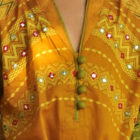 Olive Cotton Printed Salwar Kameez for Girls; Kay Kraft; Bangladesh; Fashion; Textiles;