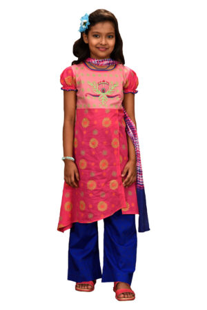 Magenta Cotton Salwar Kameez for Girls; Women's Dress; Kay Kraft; Bangladesh