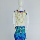 Off White Linen Printed; Embroidered Top for Junior Girls; Handicrafts; Kay Kraft; Bangladesh; Fashion; Textiles;