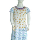 Off white Linen Printed Top for Junior Girls; Girls Dress; Kay Kraft; Bangladesh