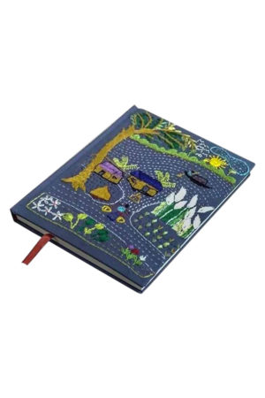 Blue Colour Handmade Nakshi Notebook; Handicrafts; Kay Kraft; Bangladesh; Fashion; Textiles; Bangladeshi Fashion