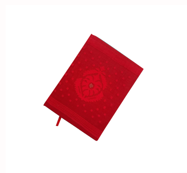 Red Color Chaar Pata Handmade Jamdani Notebook