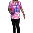 Cotton Tie-Dyed Smart Casual Shirt; Handicrafts; Kay Kraft; Bangladesh; Fashion; Textiles;