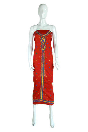 Maroon Handlooom Cotton Fabric Kurti; Women's Dress; Kay Kraft; Bangladesh