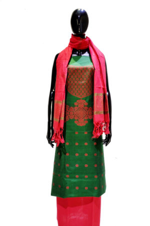 Handloom Cotton Jamdani Salwar Kameez Set; Handicrafts; Kay Kraft; Bangladesh; Fashion; Textiles;