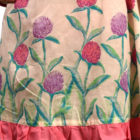 Peach Cotton Printed & Tie-Dyed Top for Junior Girls; Handicrafts; Kay Kraft; Bangladesh; Fashion; Textiles; Bangladeshi Fashion