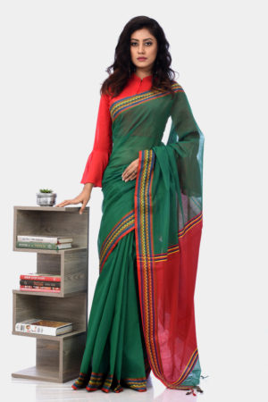 Green Half Silk Saree