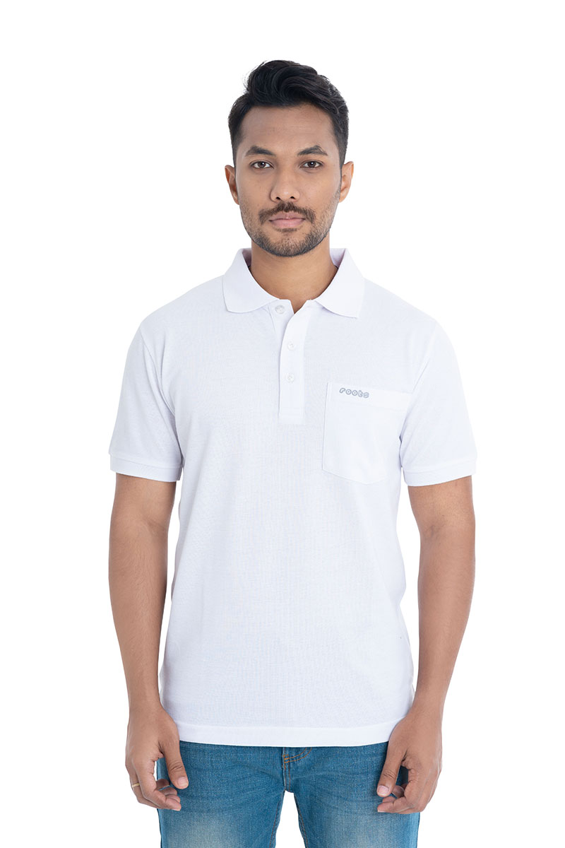 White Polo Shirt - KAY KRAFT