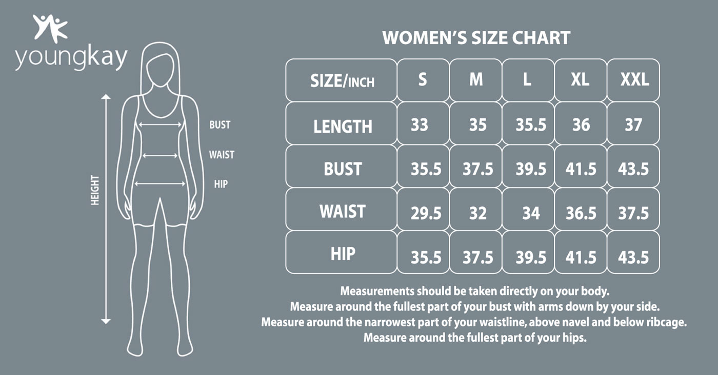 WOMENS SHORT KURTI SIZE CHART WOMENS SHORT KURTI SIZE CHART-YL-TPS-GT-197
