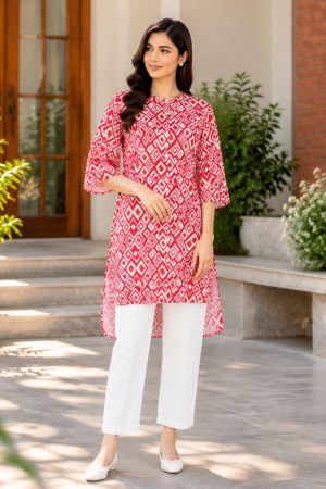 Maroon Linen Top